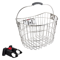 BASKET SUNLT FT WIRE Q/R SS 15.5x10.75x8.75 w/BRACKET 