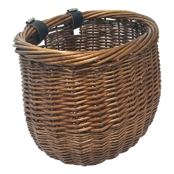 BASKET SUNLT FT WILLOW BUSHEL HONEY BRN STRAP-ON 13x8x9 