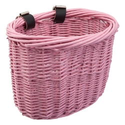 BASKET SUNLT FT WILLOW MINI PNK STRAP-ON9.75x6x7.5 