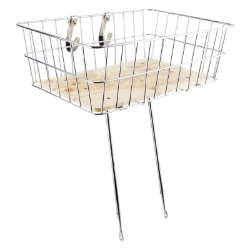 BASKET SUNLT FT WIRE FXD 18x13x6 WOODY CP w/LEGS 