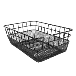 BASKET SUNLT RR WIRE/MESH RACTOP BK 15x10.25x5 