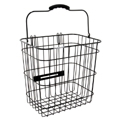 BASKET SUNLT RR WIRE PANNIER SIDE BK 