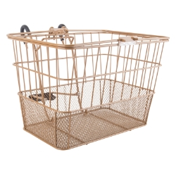 BASKET SUNLT FT WIRE/MESH L/O STD BRN w/BRACKET 