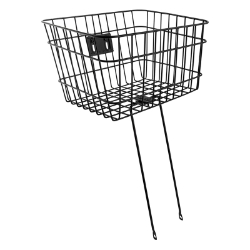 BASKET SUNLT FT WIRE FXD 14.5x12x9.5 BK HS-MOUNT w/LEGS f/1inSTEERER 