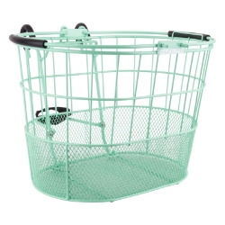 BASKET SUNLT FT WIRE/MESH OVAL L/O STD S-GN w/BRACKET 