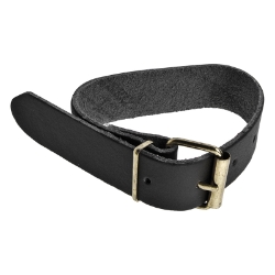 BASKET SUNLT FT WICKER LEATHER STRP ONLY BK 
