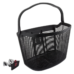 BASKET SUNLT FT MATTY PLASTIC Q/R w/HANDLE BK w/DLX ALY BRACKET 22.2/31.8mm 