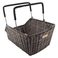 BASKET BASIL RR RACTOP RATTAN CENTO MIK w/HANDLE BN 