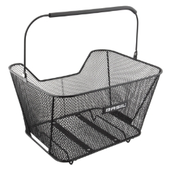BASKET BASIL RR RACTOP MESH LESTO w/HANDLE BK 