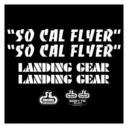 DECAL SE BIKES SET SO CAL FLYER WH 