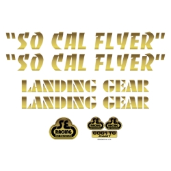 DECAL SE BIKES SET SO CAL FLYER GD 