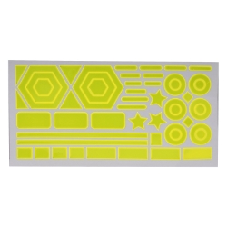 REFLECTOR SUNLT STICK ON SHAPES YL 