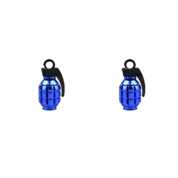 VALVE CAPS TRIKTOPZ GRENADE BU 1pr/PK 