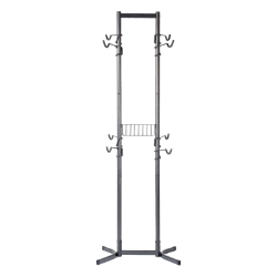 STORAGE RACK DELTA FOUR BIKE FREESTANDING RACK w/BASKET 