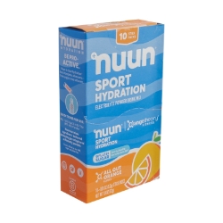 FOOD NUUN ELECTROLYTE SPORT PWDR ALL OUT ORANGE BXof10 