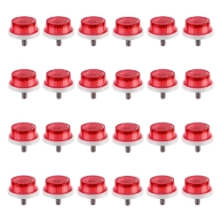 REFLECTOR SUNLT 1in w/BOLT ALL RED CDof24 