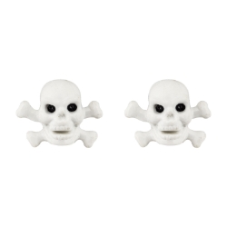VALVE CAPS TRIKTOPZ SKULL/BONE WHT 1pr/PK 