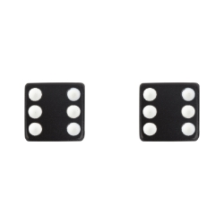 VALVE CAPS TRIKTOPZ DICE-BLK 1pr/PK 