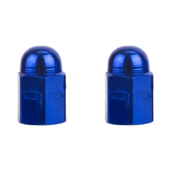 VALVE CAPS TRIKTOPZ HEX DOME BLU 1pr/PK 