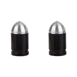 VALVE CAPS TRIKTOPZ PRESTA BULLET BLK 1pr/PK 