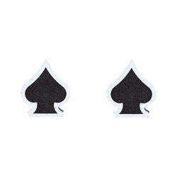 VALVE CAPS TRIKTOPZ SPADES BLK 1pr/PK 