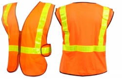 SAFETY VEST SUNLT DELUXE REFLECTIVE 