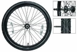 TRAILER SUNLT REP WHL 20 ALY QR PIN AXLE BK  f/912629/912630/912632/98014 