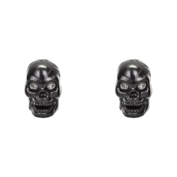 VALVE CAPS TRIKTOPZ SKULL ONLY BK 1pr/PK 