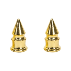 VALVE CAPS TRIKTOPZ SPIKES GD 1pr/PK 