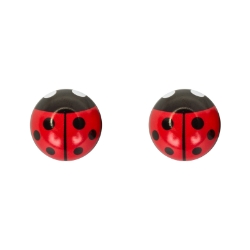 VALVE CAPS TRIKTOPZ LADY BUG RD 1pr/PK 