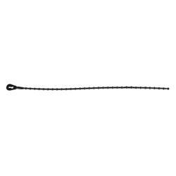 CABLE TIES NYLON SUNLT BLK BEADED 8in REUSEABLE BGof100 