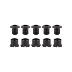 CHAINRING BOLT SET OR8 DBL ALY BLK 