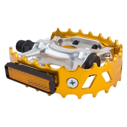 PEDALS BK-OPS MX BEARTRAP 9/16 ANO-GD 