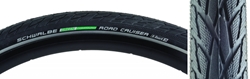 TIRE SWB ROAD CRUISER 26x1.75 ACTIVE TWIN K-GUARD BK/BSK/REF GN-COMPOUND WIRE 