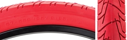 TIRE SUNLT 26x2.125 CST1218 RD/RED CITY WIRE 