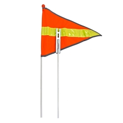 SAFETY FLAGS 2pc SUNLT 72in REFLECTIVE 