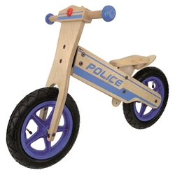 Anlen Wooden Balance/Running Bike, Police 